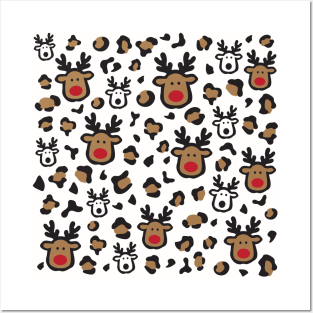 Cute reindeer patter for Christmas; Christmas mug; Xmas; christmas phone cover; cute; reindeers; adorable; gift for mom; christmas; gift for her; gift for wife; Posters and Art